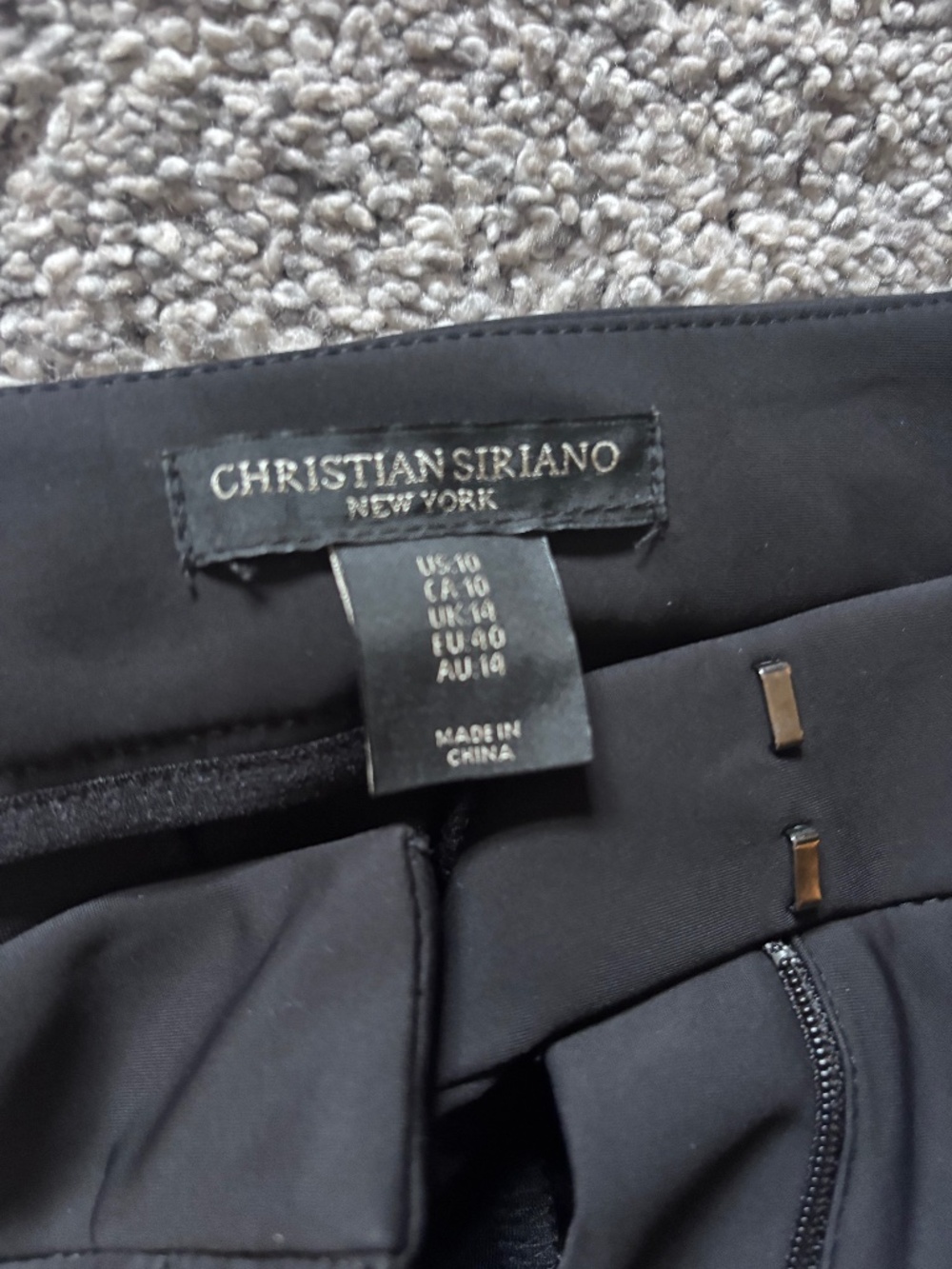 Black silky slacks new! Size 10